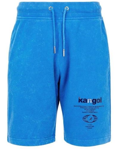 Kangol Washed Shorts - Blue