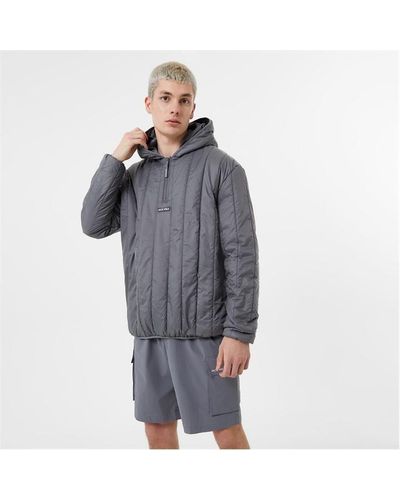 Jack Wills Tech Baffle Hoodie - Grey