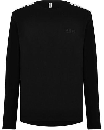 Moschino Logo Tape T Shirt - Black