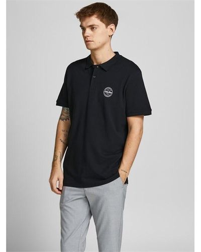 Jack & Jones Shark Polo Ss Sn99 - Black