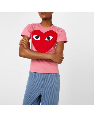 COMME DES GARÇONS PLAY Big Heart T- Shirt - Red
