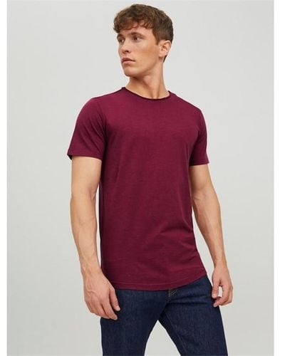 Jack & Jones Short Sleeve T Shirt - Red