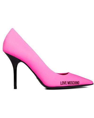 Love Moschino Court Point Court Shoes - Pink