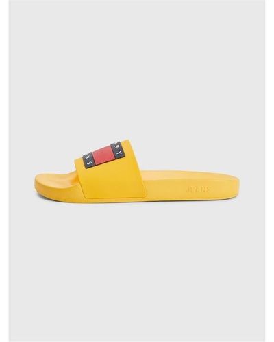 Tommy Hilfiger Flag Sliders - Yellow