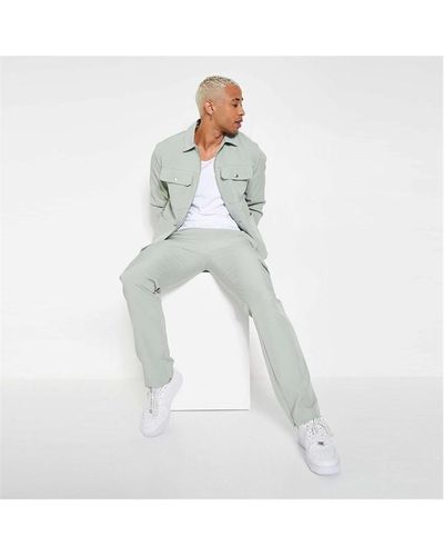 I Saw It First Premium Smart Cargo Trousers - White