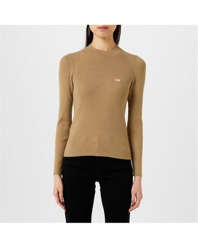 Levi's Crew Neck Ribbed Knit - Natural