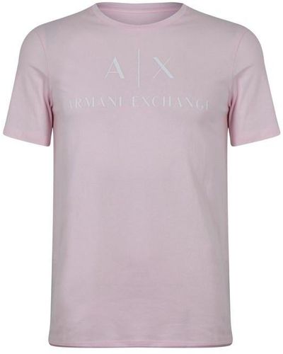 Armani Exchange Logo T-shirt - Purple