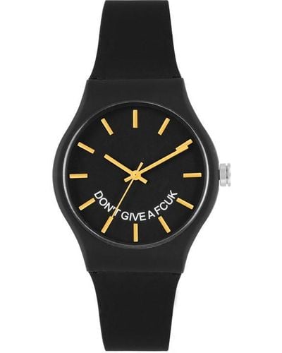 French Connection Fc Anlg Bd Watch 99 - Black