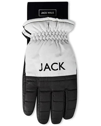 Jack Wills Ski Gloves Ld41 - Black