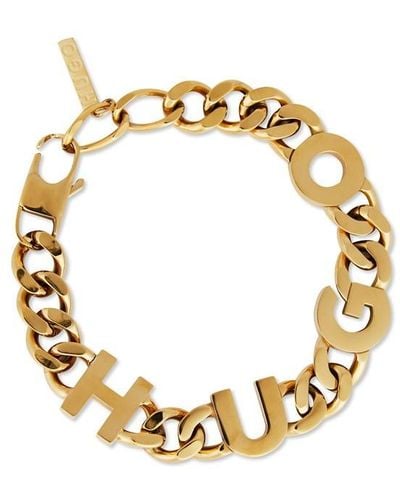 HUGO Curb Chain Bracelet - Metallic