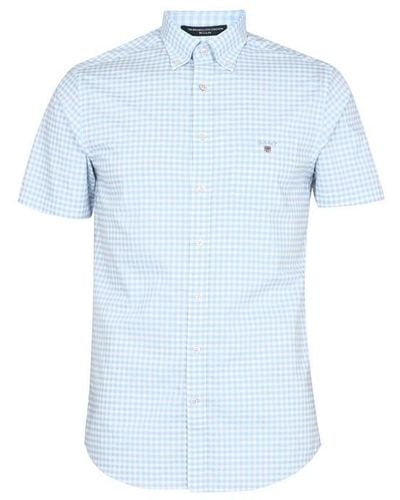 GANT Broadcloth Gingham Shirt - Blue
