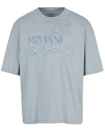 Armani Exchange Outline T Shirt - Blue