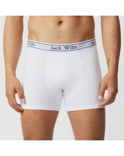 Jack Wills Multipack Boxers 3 Pack - White