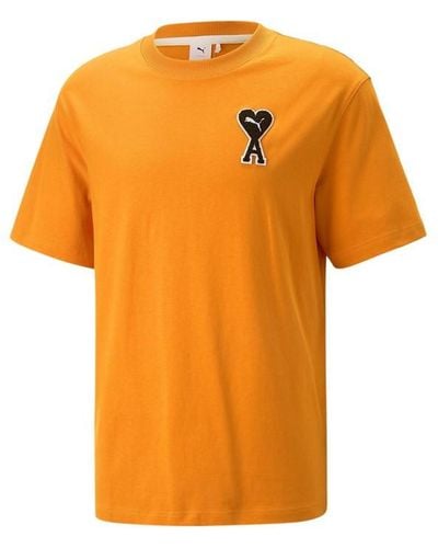 PUMA X Ami Logo T-shirt - Orange