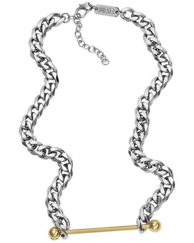 DIESEL Gents Jewellery Steel Necklace - Metallic