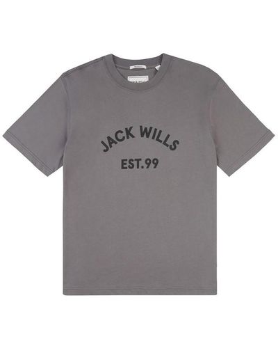 Jack Wills Relaxed Fit T Sn99 - Grey