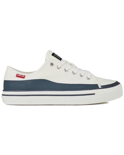 Levi's Square Canvas Low Trainers - White