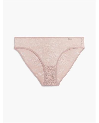 Calvin Klein Marquisette Bikini Bottoms - Pink