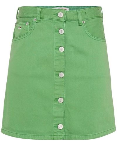 Tommy Hilfiger A-line Skirt Bf Bg7005 - Green