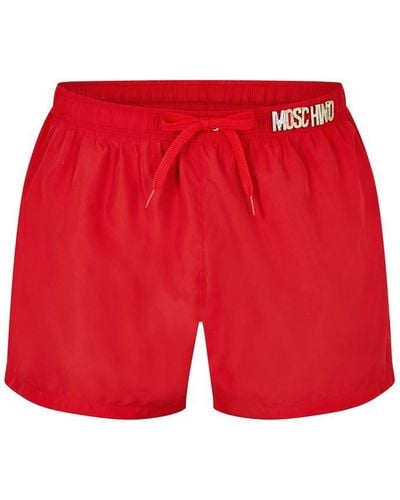 Moschino U Swim Shorts - Red