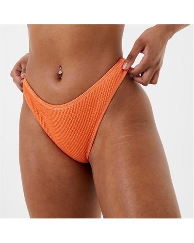 Jack Wills Crinkle Underwire Bikini Top - Orange