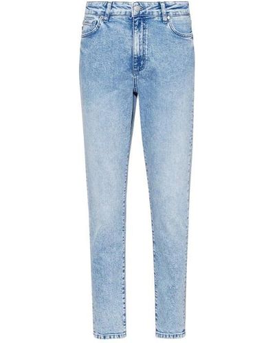 BOSS High Rise Slim Leg Jeans - Blue