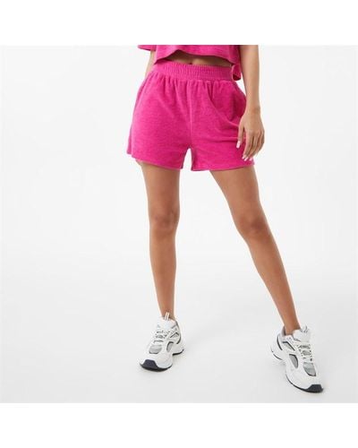 Jack Wills Towelling Shorts - Pink