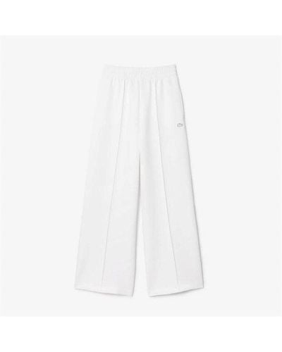 Lacoste Double Face Track Trousers - White