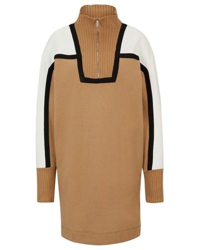 BOSS Emainy Sweatshirt Dress - Brown