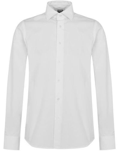BOSS Biado_r Long Sleeve Shirt - White