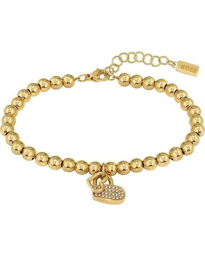 BOSS Ladies Jewellery Beads Bracelet - Metallic