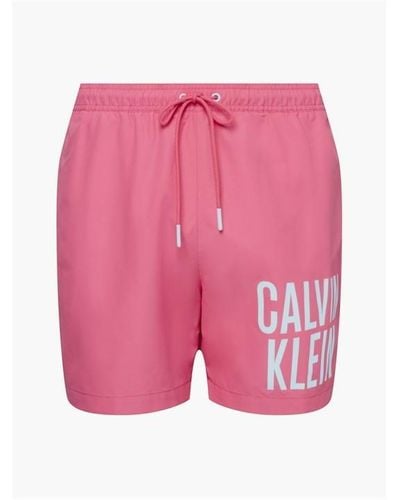 Calvin Klein Intense Power Swim Shorts - Pink