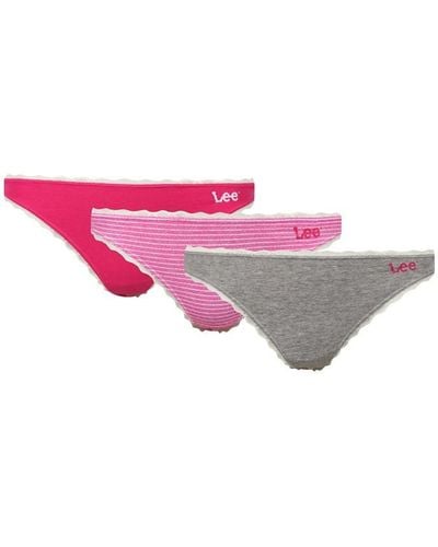 Lee Jeans Thong Bes 3p Ld99 - Pink