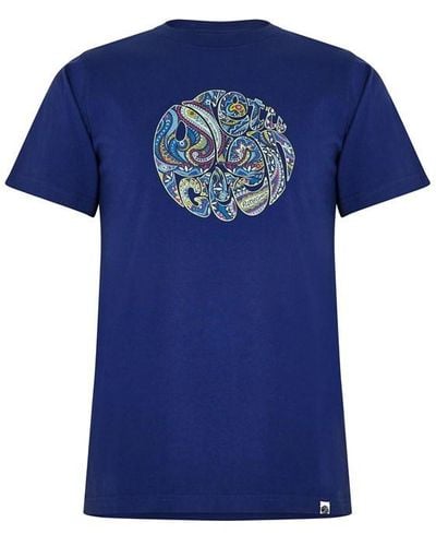 Pretty Green Pg Marriot Paisley T Sn34 - Blue