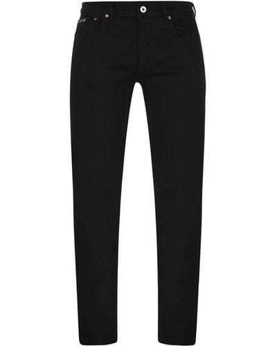 Versace Logo Pocket Skinny Jeans - Black