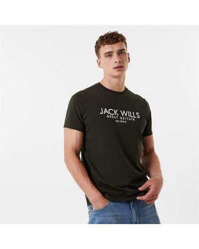 Jack Wills Carnaby Logo T-shirt - Black