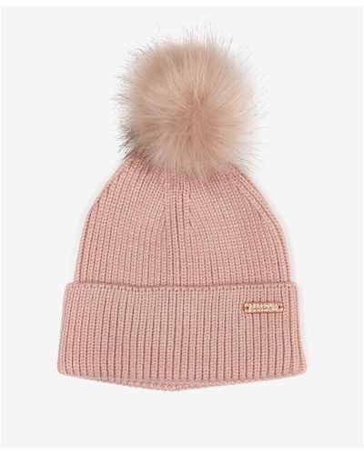 Barbour Mallory Pom Beanie - Pink