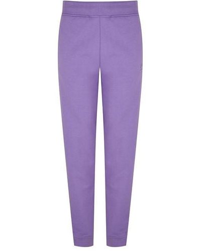 HUGO Tracksuit Bottoms With Stacked Logo - Purple