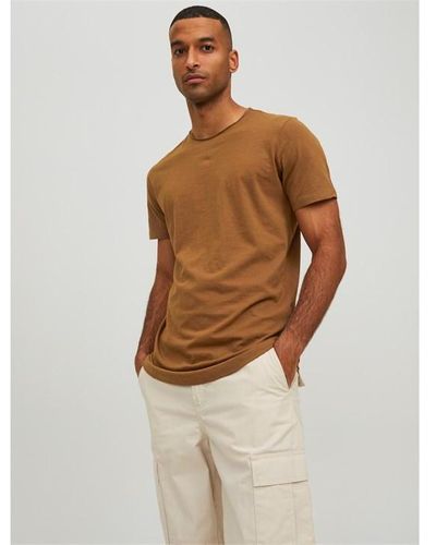 Jack & Jones Short Sleeve T Shirt - Brown