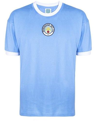 Score Draw Chester City 1972 Home Shirt - Blue