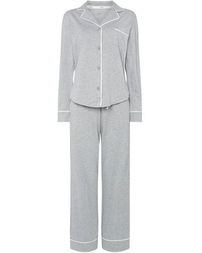 DKNY Signature Long Pyjamas Medium - Grey