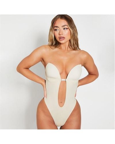 I Saw It First Seamless Plunge Lingerie Bodysuit - Brown