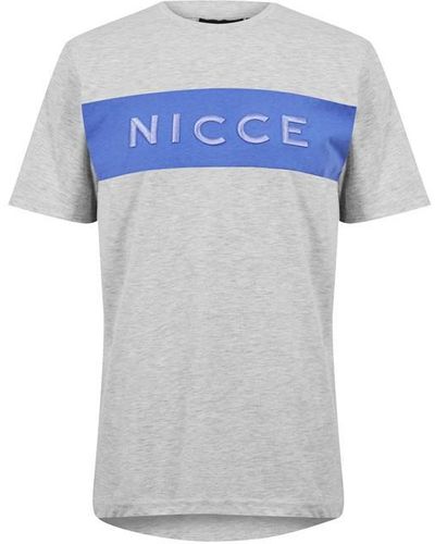 Nicce London Mercury Stripe T-shirt - White