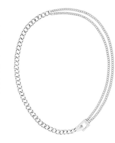 Calvin Klein Ladies Ckj Divergent Links Necklace 35000465 - Metallic