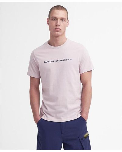 Barbour Motored T-shirt - Pink