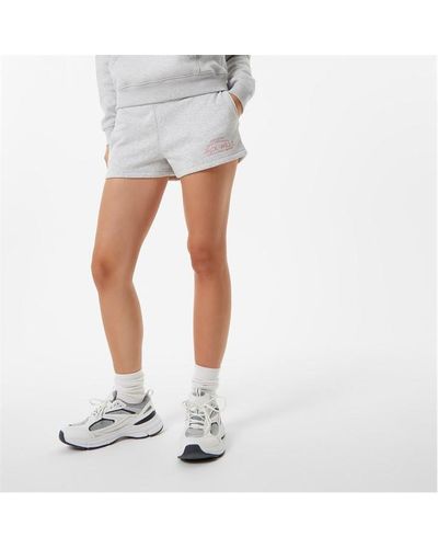 Jack Wills Bea Logo Sweat Shorts - White