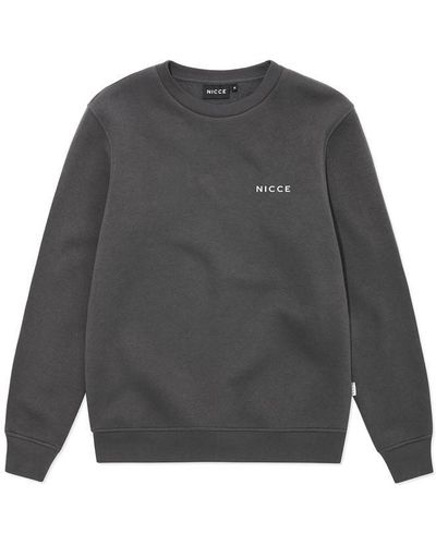 Nicce London Chest Logo Sweatshirt - Grey
