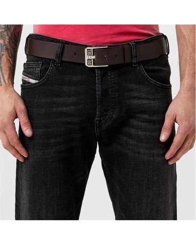 DIESEL Bluestar Leather Belt - Brown
