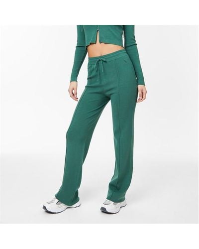 Jack Wills Knitted Pin-tuck Trousers - Green