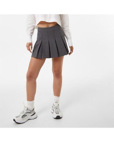Jack Wills Tailored Pleated Mini Skirt - Multicolour